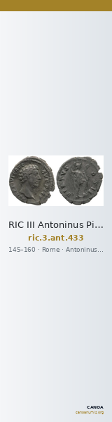RIC III Antoninus Pius 433 — CANOA