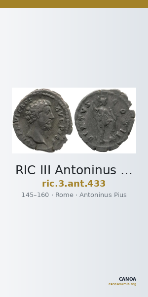 RIC III Antoninus Pius 433 — CANOA