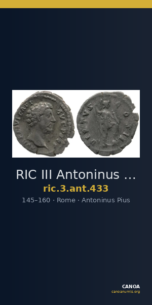 RIC III Antoninus Pius 433 — CANOA