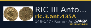 RIC III Antoninus Pius 435A — CANOA