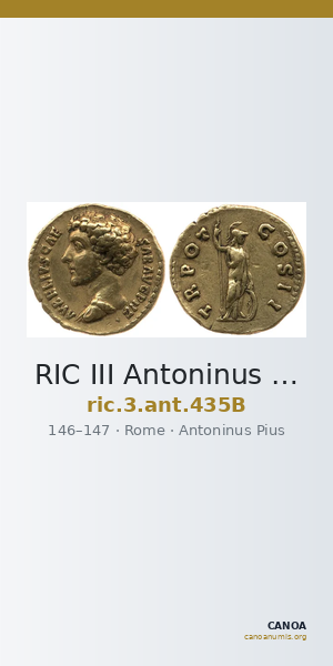 RIC III Antoninus Pius 435B — CANOA