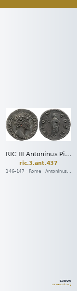 RIC III Antoninus Pius 437 — CANOA