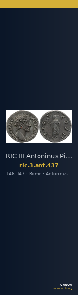 RIC III Antoninus Pius 437 — CANOA