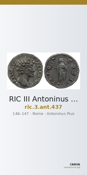 RIC III Antoninus Pius 437 — CANOA