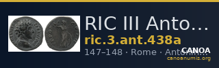 RIC III Antoninus Pius 438a — CANOA