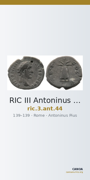 RIC III Antoninus Pius 44 — CANOA