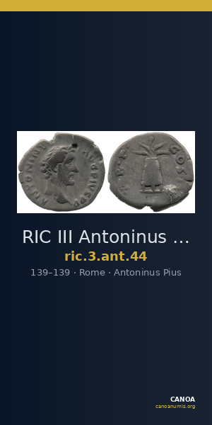 RIC III Antoninus Pius 44 — CANOA