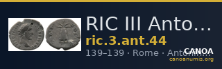 RIC III Antoninus Pius 44 — CANOA