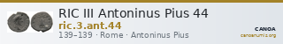 RIC III Antoninus Pius 44 — CANOA