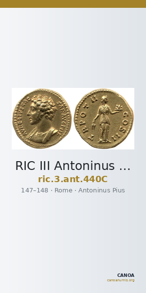 RIC III Antoninus Pius 440C — CANOA