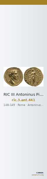 RIC III Antoninus Pius 441 — CANOA