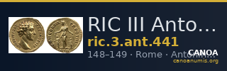 RIC III Antoninus Pius 441 — CANOA