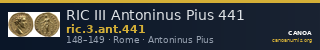 RIC III Antoninus Pius 441 — CANOA