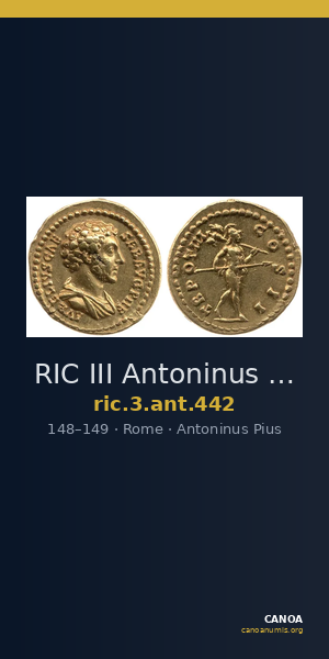 RIC III Antoninus Pius 442 — CANOA