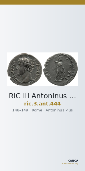 RIC III Antoninus Pius 444 — CANOA