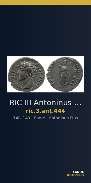 RIC III Antoninus Pius 444 — CANOA