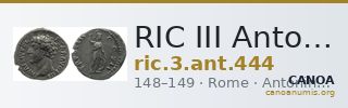 RIC III Antoninus Pius 444 — CANOA