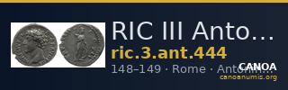 RIC III Antoninus Pius 444 — CANOA