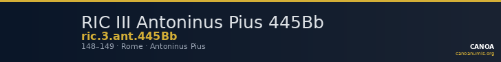 RIC III Antoninus Pius 445Bb — CANOA
