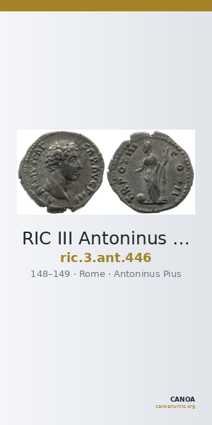 RIC III Antoninus Pius 446 — CANOA