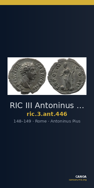 RIC III Antoninus Pius 446 — CANOA