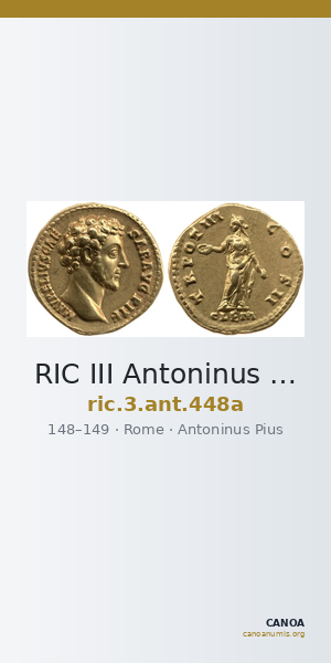 RIC III Antoninus Pius 448a — CANOA