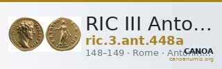 RIC III Antoninus Pius 448a — CANOA