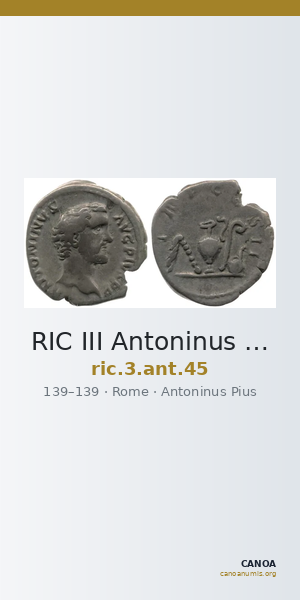 RIC III Antoninus Pius 45 — CANOA