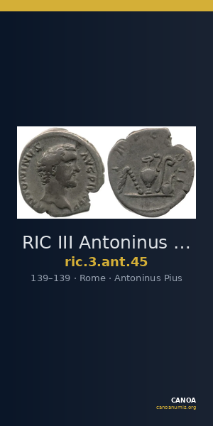 RIC III Antoninus Pius 45 — CANOA