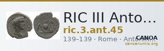 RIC III Antoninus Pius 45 — CANOA