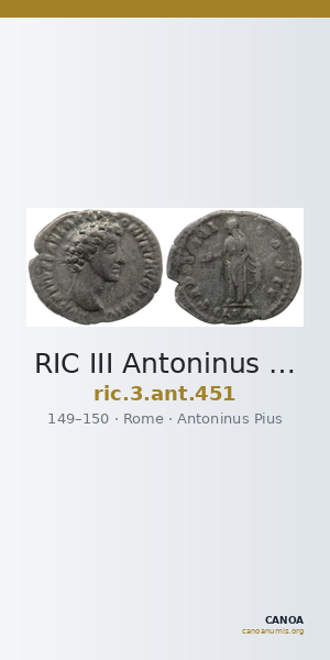 RIC III Antoninus Pius 451 — CANOA