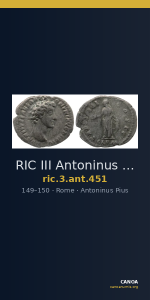 RIC III Antoninus Pius 451 — CANOA