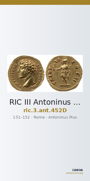 RIC III Antoninus Pius 452D — CANOA