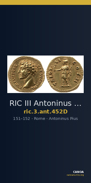 RIC III Antoninus Pius 452D — CANOA