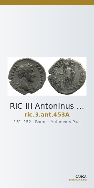 RIC III Antoninus Pius 453A — CANOA