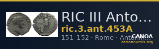 RIC III Antoninus Pius 453A — CANOA