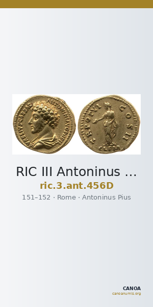 RIC III Antoninus Pius 456D — CANOA