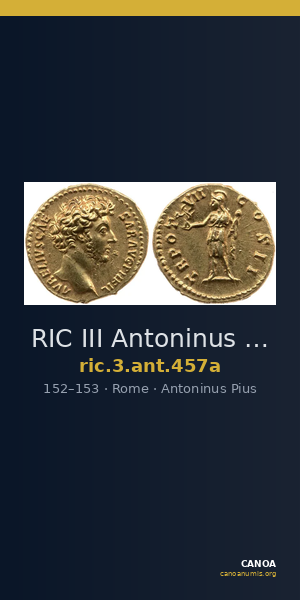 RIC III Antoninus Pius 457a — CANOA