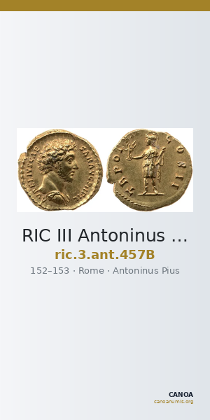 RIC III Antoninus Pius 457B — CANOA