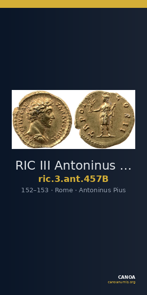RIC III Antoninus Pius 457B — CANOA