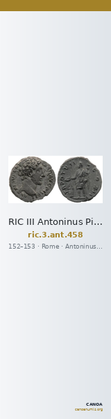 RIC III Antoninus Pius 458 — CANOA