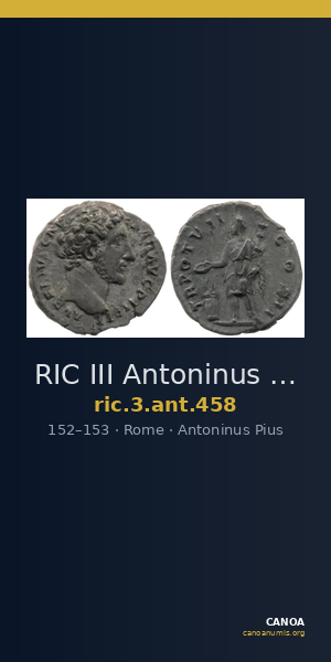 RIC III Antoninus Pius 458 — CANOA