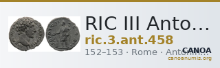 RIC III Antoninus Pius 458 — CANOA