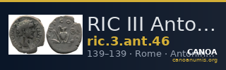 RIC III Antoninus Pius 46 — CANOA
