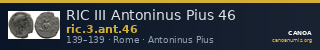 RIC III Antoninus Pius 46 — CANOA