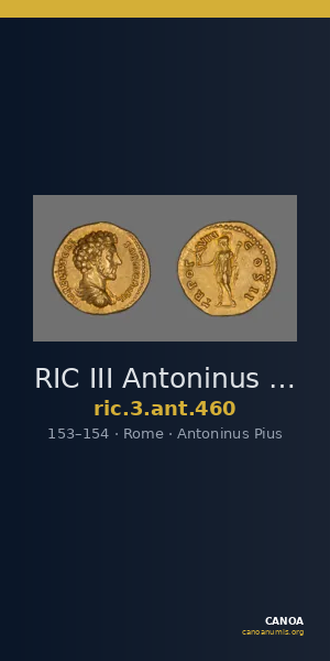 RIC III Antoninus Pius 460 — CANOA