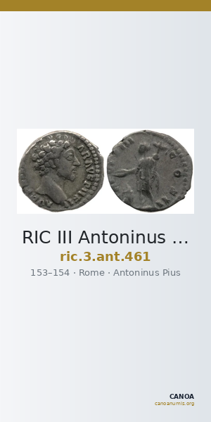 RIC III Antoninus Pius 461 — CANOA