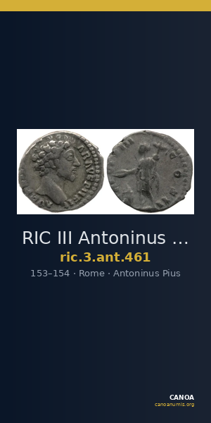 RIC III Antoninus Pius 461 — CANOA