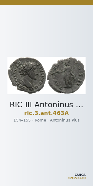 RIC III Antoninus Pius 463A — CANOA
