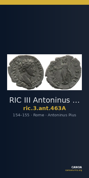 RIC III Antoninus Pius 463A — CANOA